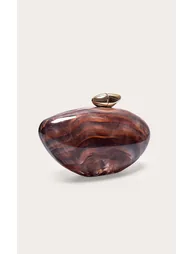 حقيبة كلتش بريتي ليتل ثينق باللون البني - 1