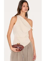 حقيبة كلتش بريتي ليتل ثينق باللون البني - 4