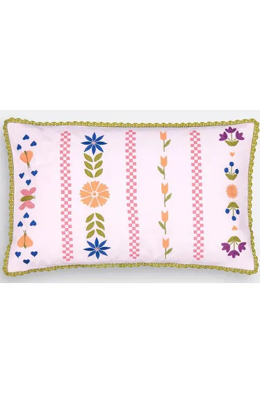 غطاء وسادة ديكور قطن 50 × 30 سم