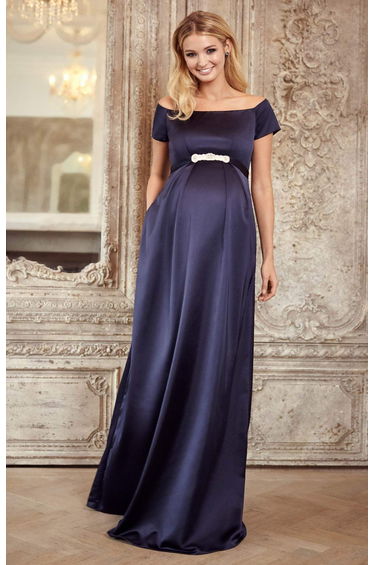 Aria Maternity Gown Midnight Blue