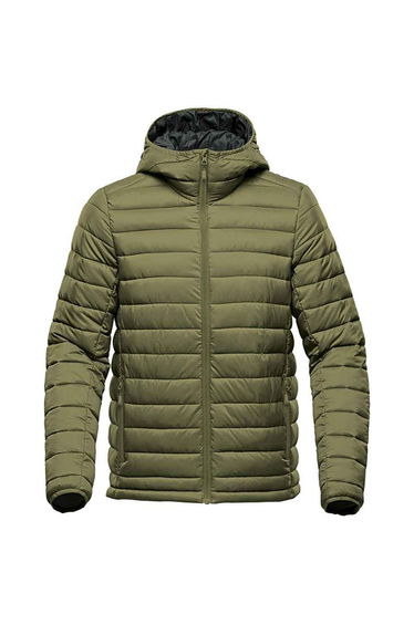 Stormtech Mens Stavanger Thermal Padded Jacket - Sage Green/Graphite Grey