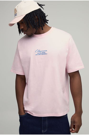 Tall Relaxed Heavyweight L'homme T-shirt - pink