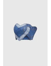 Samuel Love Cross Denim Short Top - 6