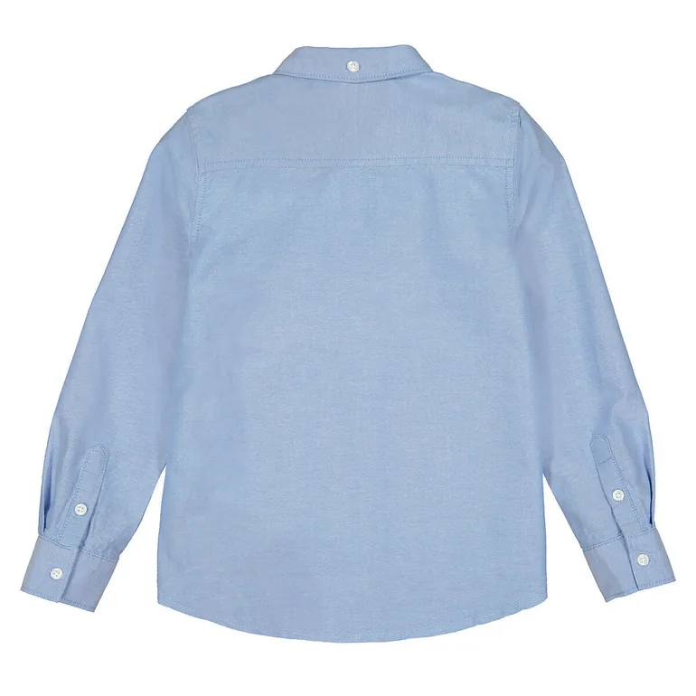 Cotton Shirt with Detachable Bow Tie - 3
