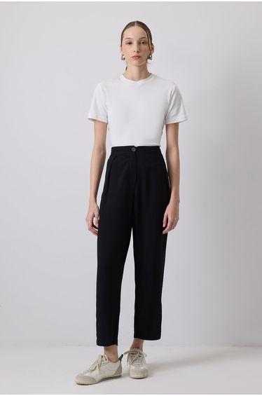 PLECTED VİSCOSE TROUSERS