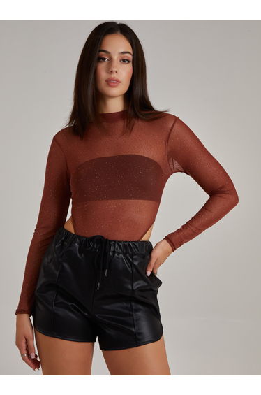 Glitter Long Sleeve Bodysuit