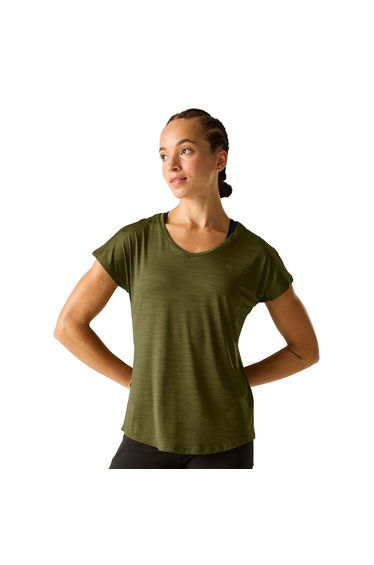 Dare 2B Womens/Ladies Vigilant Active T-Shirt - Nephrite Green Solid