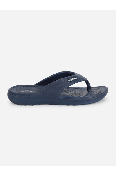 Navy Blue Drizzle Soft Slippers