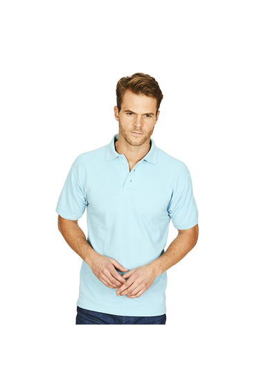 Absolute Apparel Mens Precision Polo Shirt - Light Blue
