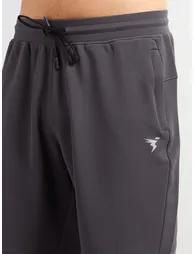 Solid Slim Fit Sports Shorts with Drawstring - 4