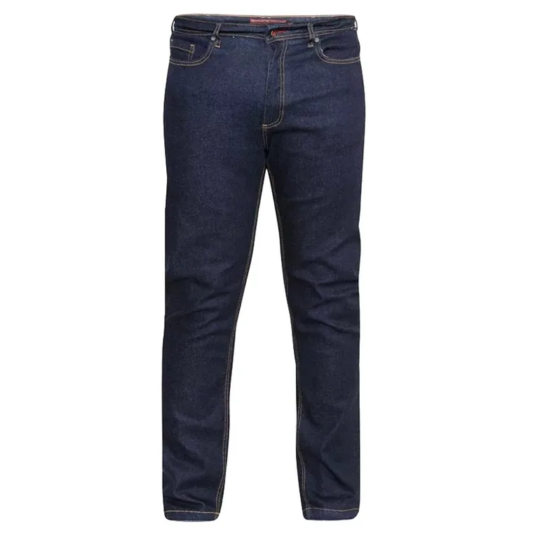 Duke Mens D555 Cedric Stretch Kingsize Jeans - Indigo Denim - 1