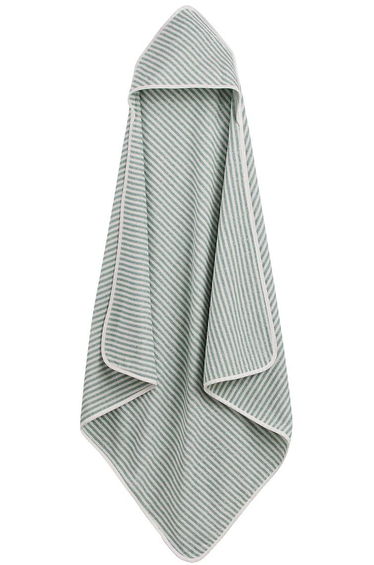 Malo Striped 100% Cotton Towelling Bath Cape