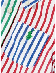 قميص أطفال ولادي بوبلين مخطط - بألوان متعددة - 2