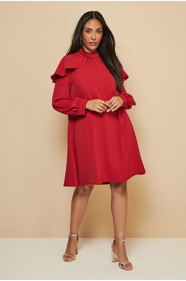 Petite Frill Cape High Neck