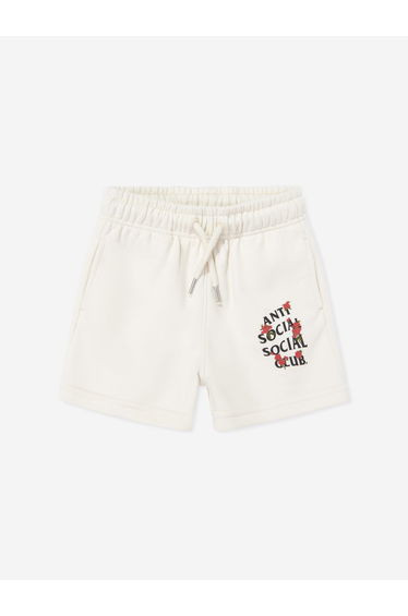Anti Social Social Club Kids Rose Kkotch Shorts in Ivory