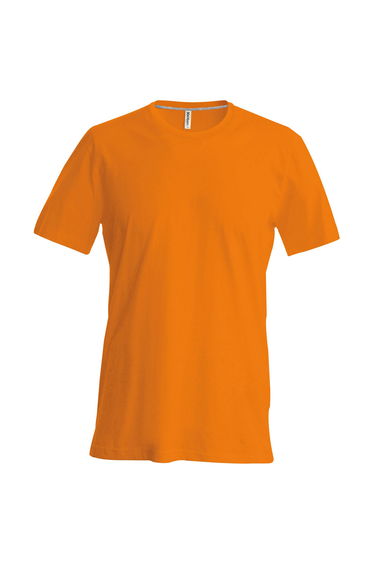 Kariban Mens Slim Fit Short Sleeve Crew Neck T-Shirt - Orange