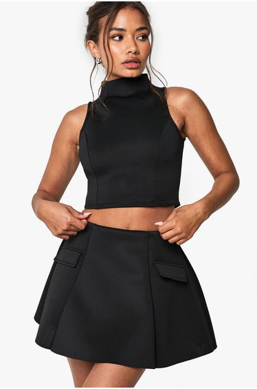 Scuba High Neck Sleeveless Top