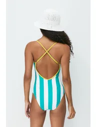 U Neck Rope Strap Swimsuit - 2