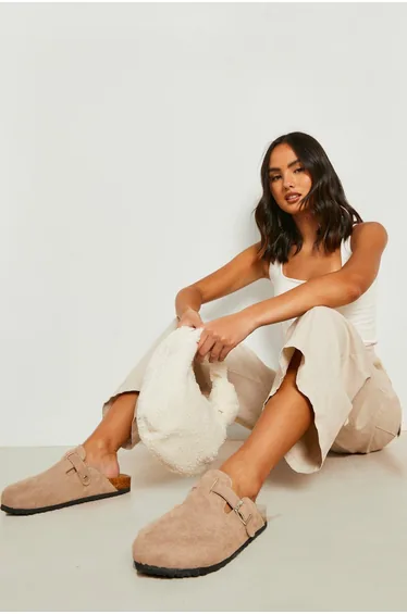 Closed Toe Clog - taupe