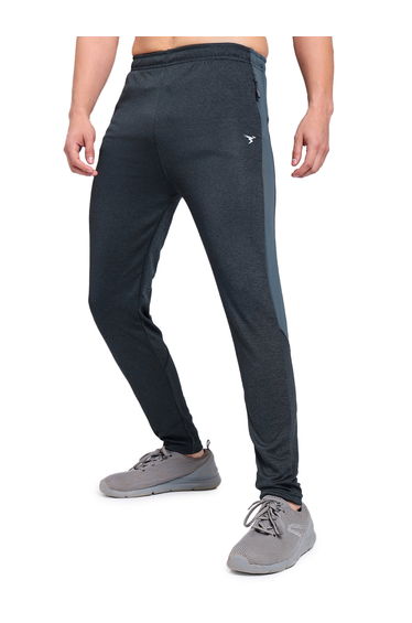 Melange Track Pants with Zip Pockets