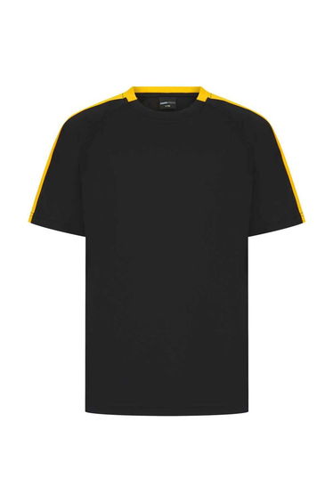 Finden & Hales Childrens/Kids T-Shirt - Black/Gold