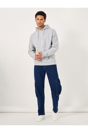 Mid-Rise Carpenter Fit Cargo Jeans