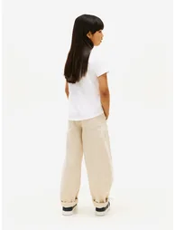 Tommy Hilfiger Girls Tommy Script T-Shirt in White - 3