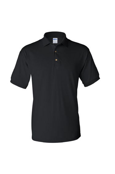 Gildan Adult DryBlend Jersey Short Sleeve Polo Shirt - Black