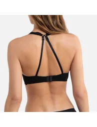 Padded Lace Halterneck Bra - 4