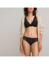 Padded Lace Halterneck Bra - 7