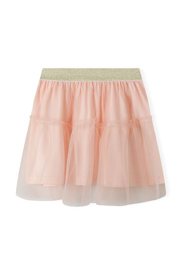 Girls Pleated Net Party Skirt