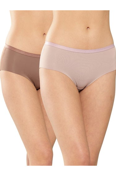 Pack of 2 - Seamless Hipster Briefs