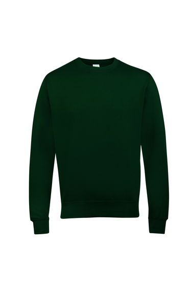AWDis Just Hoods AWDis Unisex Crew Neck Plain Sweatshirt - Forest Green
