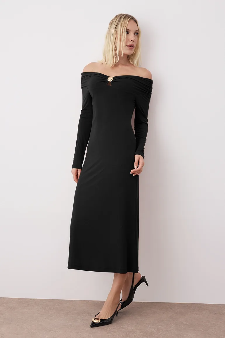 cream bodycon sweater dress Eloise Striped Bodycon Sweater Midi Dress