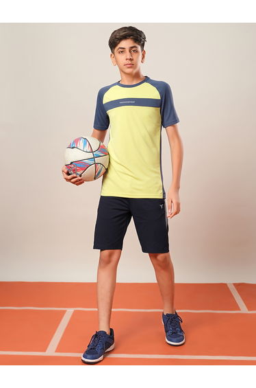 Boys Color Block Raglan Sleeves T-Shirt