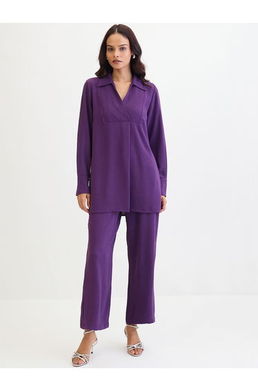 Women Longline Top and Trousers Co-Ords