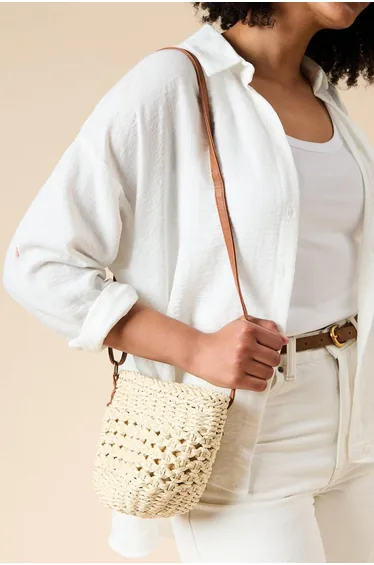 Sara Rattan Detail Bucket Bag