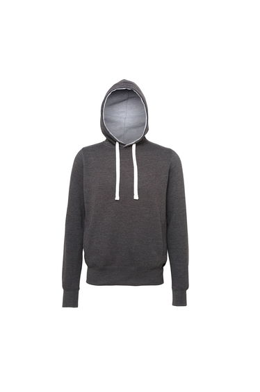 Awdis Mens Chunky Drop Shoulder Hoodie - Charcoal