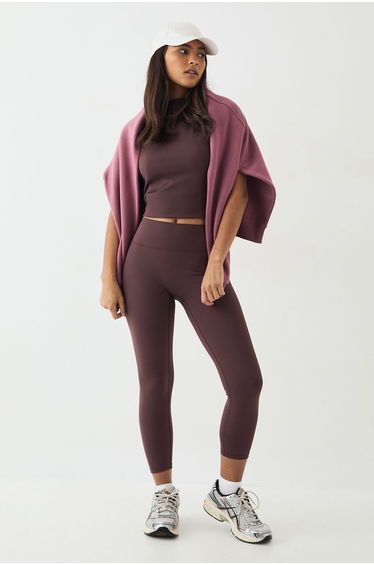 DSGN Studio Sculpt Highwaist 7/8 Legging - chocolate