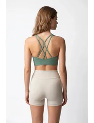 MIXRAY High-Waist Skinny Cycling Shorts - 3