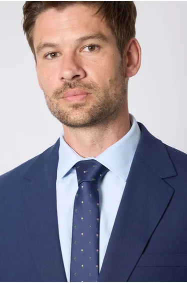 Navy Ditsy Floral Tie