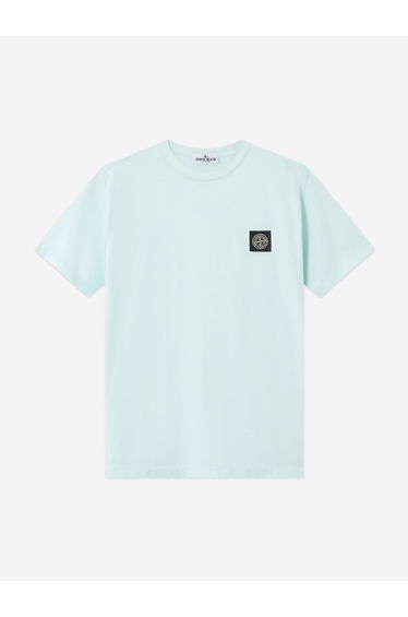 Stone Island Boys Compass Logo Patch T-Shirt in Blue