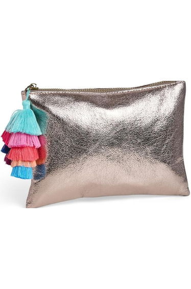 Amalie Mini Zip-Up Clutch Bag