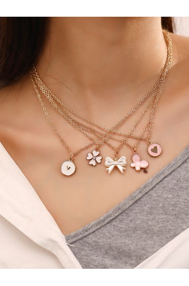 Set of 2 - Assorted Pendant Necklace