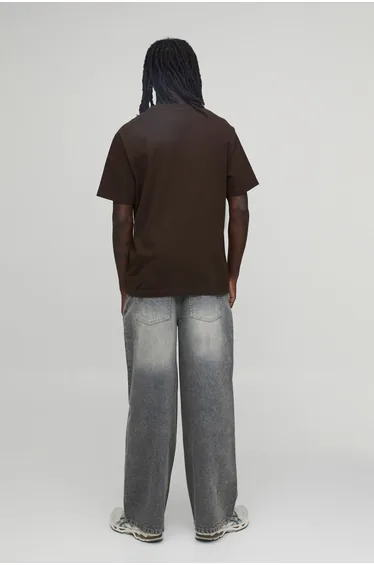 Basic Baggy Fit Jeans - stone