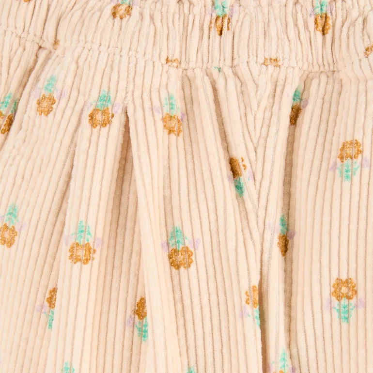 Floral Print Carrot Trousers - 1