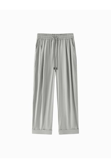 Women's Casual Wide-Leg Pants with Elastic Waist