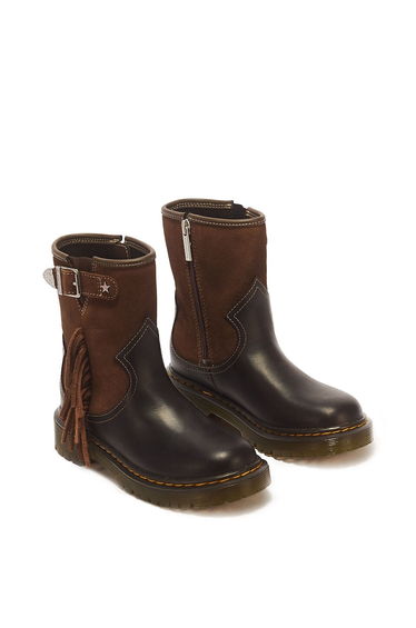 Kids Genaya Rodeo Junior Leather Calf Boots