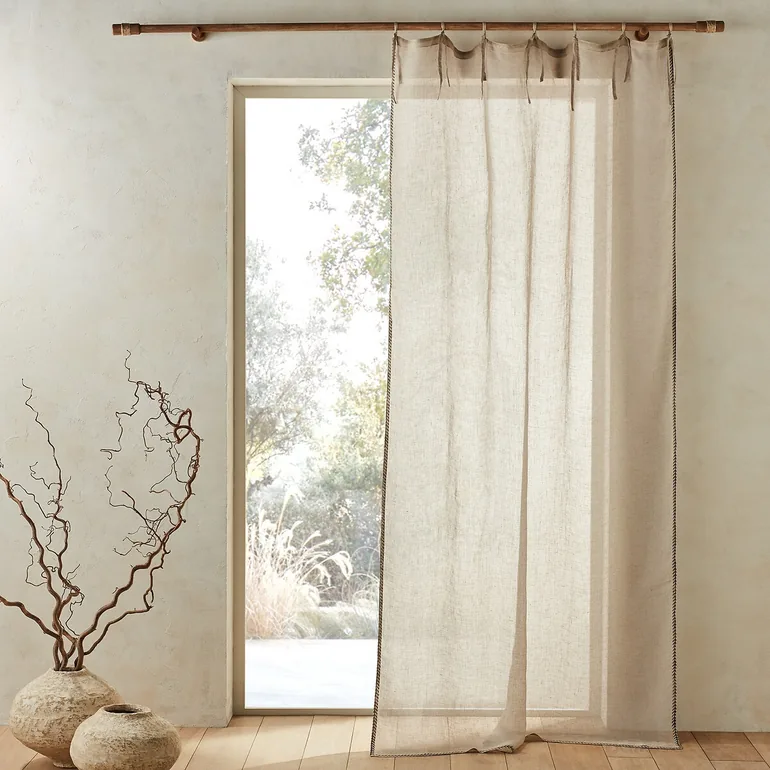 Delhia Sheer Linen Voile Curtain