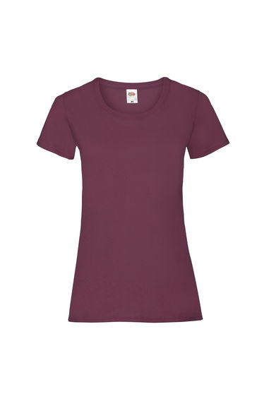 Fruit of the Loom Womens/Ladies Lady Fit T-Shirt - Burgundy